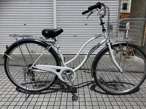 【27インチ自転車】美品❗️外装6段　LEDダイナモライト仕様　BAA認定車❗️前後タイヤ新品❗️若林自転車　浜大津店SALE中❗️