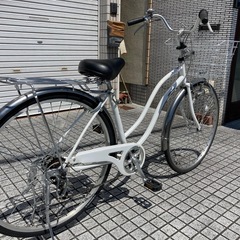 【27インチ自転車】美品❗️外装6段　LEDダイナモライト仕様　BAA認定車❗️前後タイヤ新品❗️若林自転車　浜大津店SALE中❗️