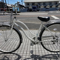 【27インチ自転車】美品❗️外装6段　LEDダイナモライト仕様　BAA認定車❗️前後タイヤ新品❗️若林自転車　浜大津店SALE中❗️
