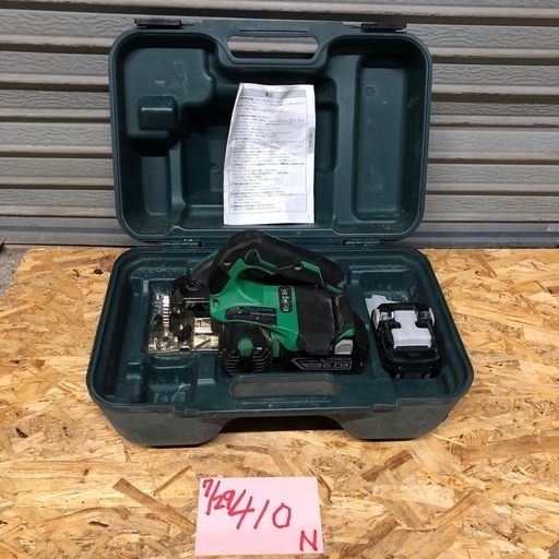 【に.ec北海道旭川市発】中古 日立 HITACHI 165ｍｍ コードレス丸のこ C-18DBAL 18v 6.0Ah バッテリー 2個付き 箱 説明書あり 大工 DIY 建築 動作確認済み