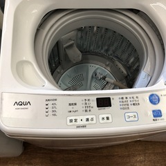 安心の6ヶ月保証付！！AQUA全自動洗濯機　4.5kg 売ります！取りに来れる方限定！