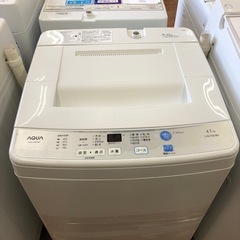 安心の6ヶ月保証付！！AQUA全自動洗濯機　4.5kg 売ります！取りに来れる方限定！