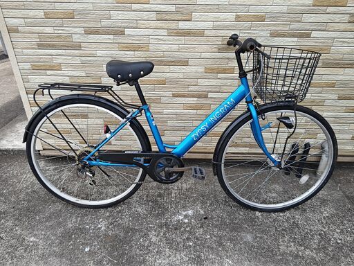 中古自転車 6段変速 27インチ LEDオートライト 軽整備済み 防犯登録対応 町田市 相模原市 MM342