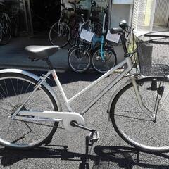 中古自転車3163 前後タイヤ新品！ 27インチ 6段ギヤ ダイナモライト