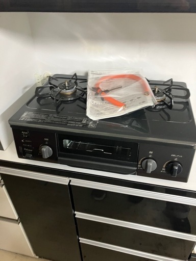 取引場所 南観音 I2407-744 Paloma ガステーブル LPガス用 2023年製  IC-S37K-2L ホース、説明書あり 中古美品