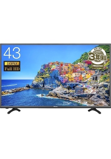 43インチ薄型LEDテレビ  リモコンあります綺麗です。