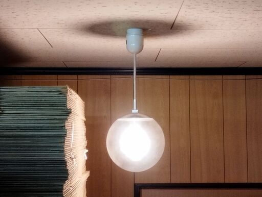 在庫3 松下電工 ナショナル ボール型ペンダントライト LB16162 白熱灯照明器具 球体 ペンダントランプ　/HJ-0264 2F