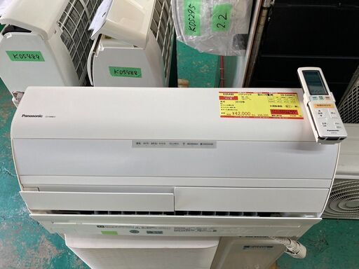 K05490　パナソニック　2018年製　中古エアコン　主に14畳用　冷房能力　4.0KW ／ 暖房能力　5.0KW