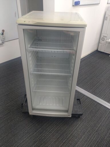 業務用冷蔵庫 ガラス冷蔵ショーケース 100L レマコム 小型 前面ガラス