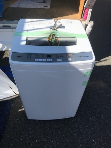 アクア　縦型洗濯機　6キロ　2021年製