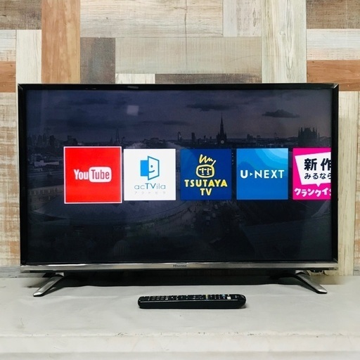 即日受渡❣️ハイセンス 32型 スマートテレビ YouTube、U-NEXT視聴可能 16500円