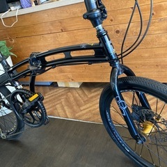 【希少！ドッペルギャンガー211 assaultpack前後タイヤ・チューブ新品！】アルミフレーム　ディスクブレーキ　7段変速　20インチ折りたたみ自転車　ブラック