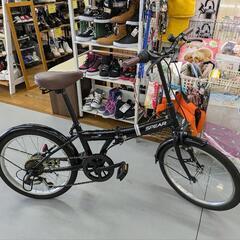 J065☆多少使用感☆折りたたみ自転車☆SPEAR☆6段☆20インチ