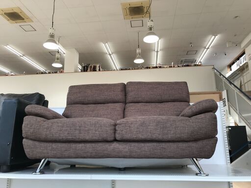 【トレファク花小金井店】ニトリ/2人掛けソファ/ファブリック/ブラウン/中古家具/武蔵野市/小平市/小金井市/国分寺市/杉並区/買取/販売