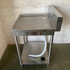 【Tanico】 タニコー ステンレス製 水切り台 作業台 バッグガードあり W600×D600×H95.5(BG12.5) Y0127