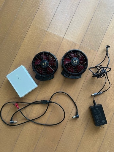 サンエス空調ファン　バッテリー×2　　充電器セット