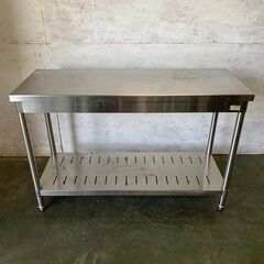 ステンレス作業台 棚 調理台 厨房 業務用 W1200×D450×H800mm Y0129