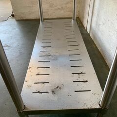 ステンレス作業台 棚 調理台 厨房 業務用 W1200×D450×H800mm Y0129