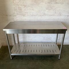 ステンレス作業台 棚 調理台 厨房 業務用 W1200×D450×H800mm ② Y0130