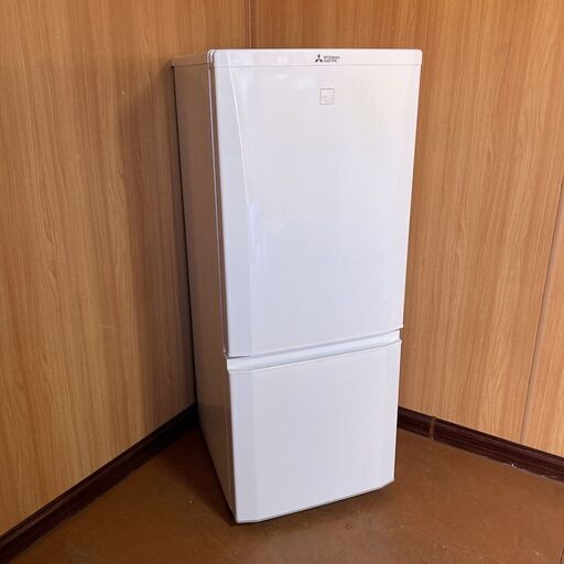 【売約済】＼特価／三菱 冷蔵庫【146L】ホワイト 自動霜取り MR-P15EA-KW MITSUBISHI 2ドア冷凍冷蔵庫 2017年製
