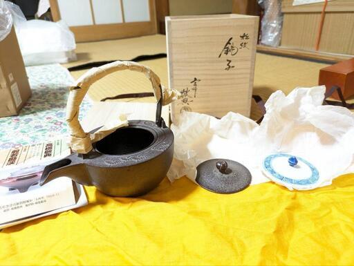 松紋銚子　替蓋付き　高橋敬典　箱有り