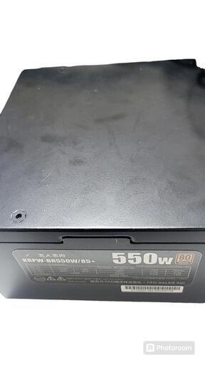 玄人志向　PC電源550W　80plus bronze