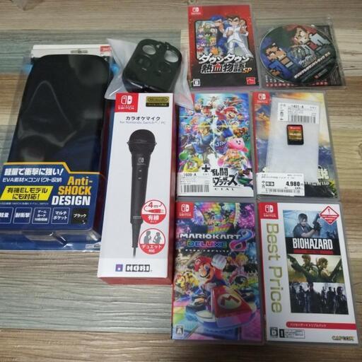 Switchソフト5点,周辺機器セット3点
