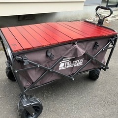 【値下げ‼︎】FIELDOOR ワイルドマルチキャリー タフ 大容量キャリーワゴン 折りたたみ