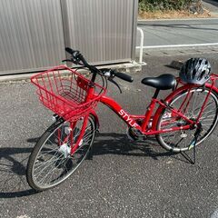 ★☆美品：室内保管☆★子供　自転車（ヘルメット付き）２４インチ　...