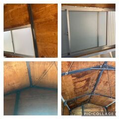 ☆中古￥30,000！【大阪引取限定】プレハブ　コンテナ　倉庫　物置　ハウス　幅280㎝ｘ奥行560㎝ｘ高さ330㎝　【BG201】