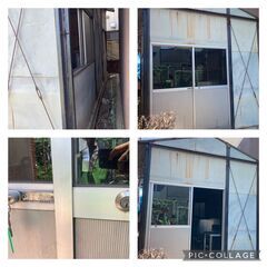 ☆中古￥30,000！【大阪引取限定】プレハブ　コンテナ　倉庫　物置　ハウス　幅280㎝ｘ奥行560㎝ｘ高さ330㎝　【BG201】