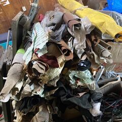 ☆中古￥レザークラフト　皮　革　素材　靴　【BG202】