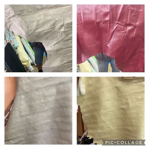 ☆中古￥レザークラフト 皮 革 素材 靴 【BG202】 ☆中古￥レザー