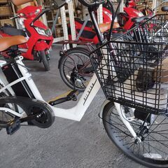 激安！中古電動自転車！62800円　20インチ　ホワイト　★北摂限定配送無料★　大阪府高槻市 激安！中古電動自転車！62800円 20インチ ホワイト ☆北摂限定配送無料