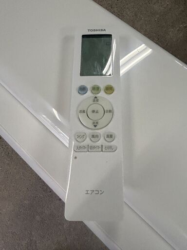 東芝 6畳用 RAS-H221M(W) 冷暖房 室内外機 リモコン・ドレンホース付