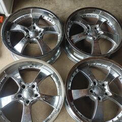 22x9.5J 5x139.7 Eagle Alloys Chrome 4本
