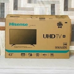 即日受渡❣️ハイセンス 4K43型VAパネル 元箱付 外付けHDD対応 24500円