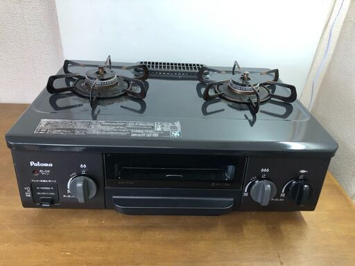 【糸島市内 送料無料】【動作OK】ガスコンロ　ガステーブル　Paloma　パロマ　18年　IC-N36BS-R　LPガス用　@0730-3