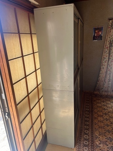 GO-52】NAIKI ナイキ スチールラック ガラス戸 34号引違い書庫 2つ