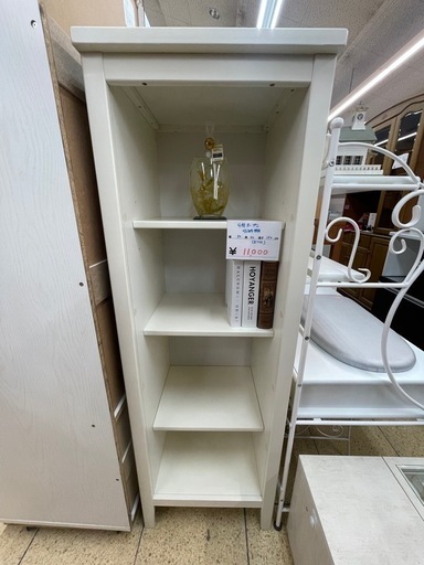 4段オープン収納棚 ホワイト