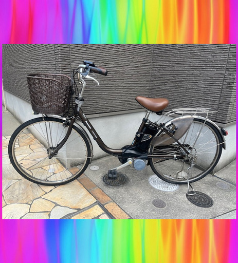 大容量8.9Ah！デジタル液晶！Panasonic　ビビ　26インチ　電動自転車　電動アシスト自転車　7302
