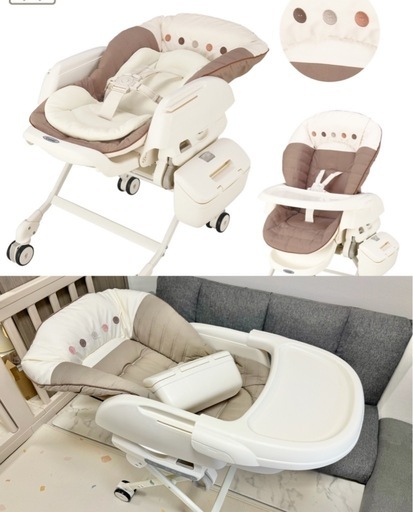 Combi 電動　ハイローチェア ネムリラ AUTO SWING エッグショック バウンサー ベビーチェア ベビーベッド 定価 4万3,100円
