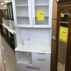 ニトリ キッチンボード ダリア80 幅80cm レンジボード 食器棚 システム 