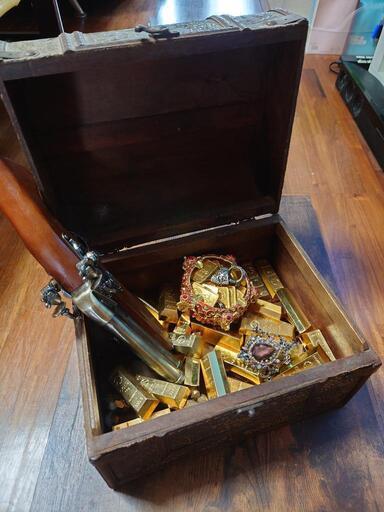金塊・財宝入り海賊宝箱