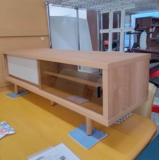★  展示品❗ テレビボード  ガラス扉、脚付き【定価29,990円】自社配送時代引き可※現金、クレジット、スマホ決済対応※
