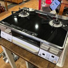 ✨安心の動作保証付✨リンナイ 2021年製 LPガス用/ガステーブル RTE65VACB-GL【愛市IFC051250-104】