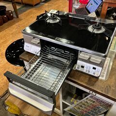 ✨安心の動作保証付✨リンナイ 2021年製 LPガス用/ガステーブル RTE65VACB-GL【愛市IFC051250-104】