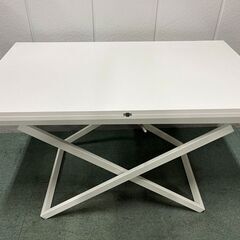 BoConcept ボーコンセプト Rubi ルビ アジャスタブルテーブル 昇降式 伸長式 ホワイト 北欧 幅120cm×奥行70cm、140cm×高さ38cm～74cm 