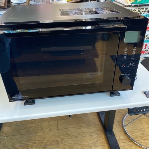 9/15値下げしました！上開きPanasonic 2023年製 26L 1段調理タイプ ブラック オーブンレンジ フラットテーブル　NE-MS4A NO.3176