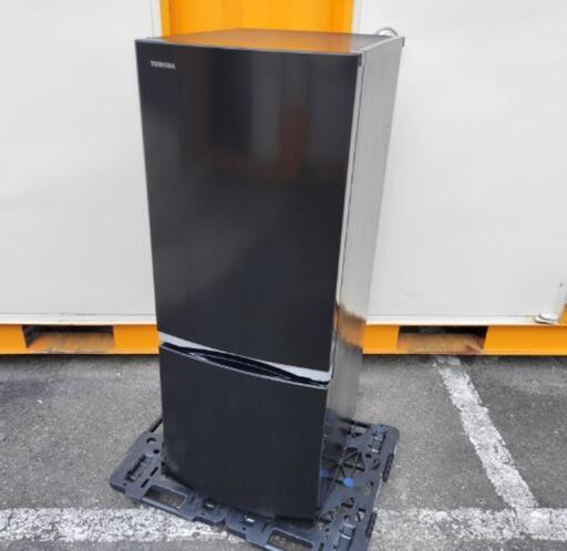 ☑︎ご成約済み■2021年製■東芝 153L冷蔵庫 セミマットブラック GR-S15BS (K) 2ドア★お洒落★